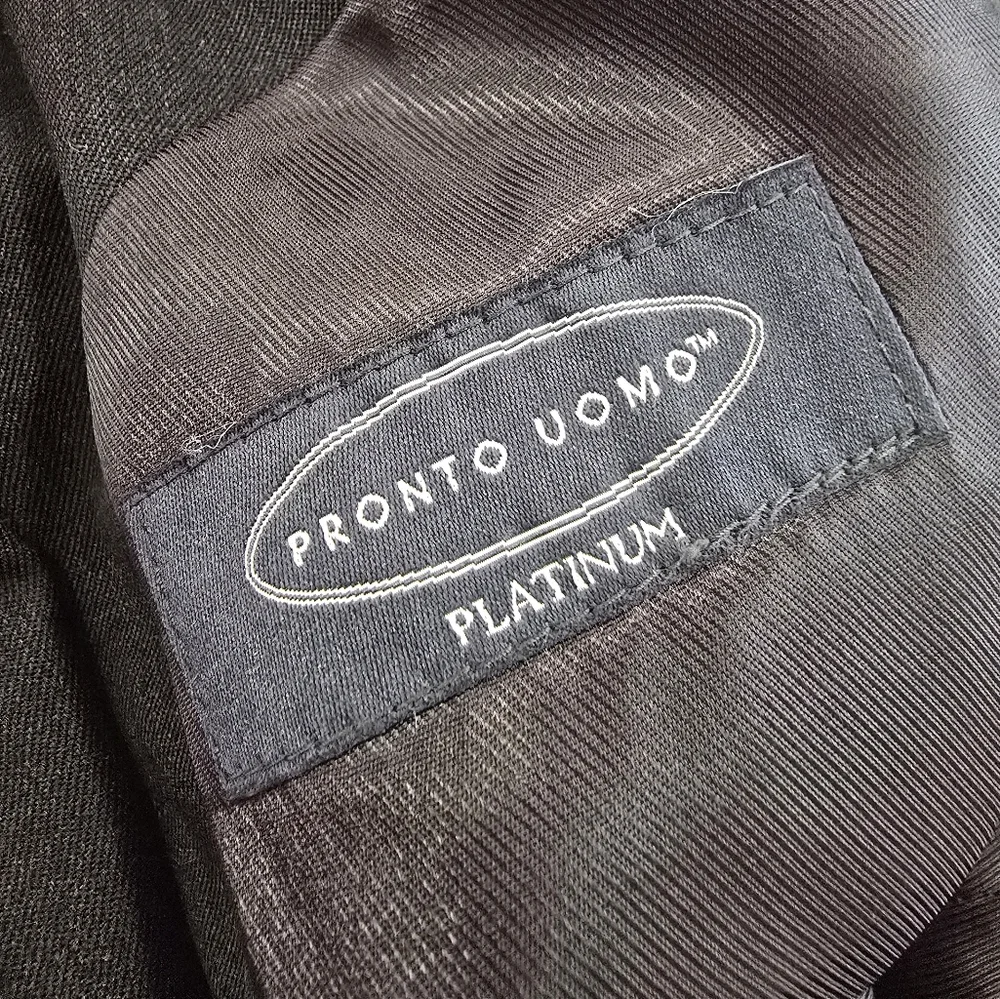 Pronto uomo platinum black‎ Wool suit jacket men's Size 44